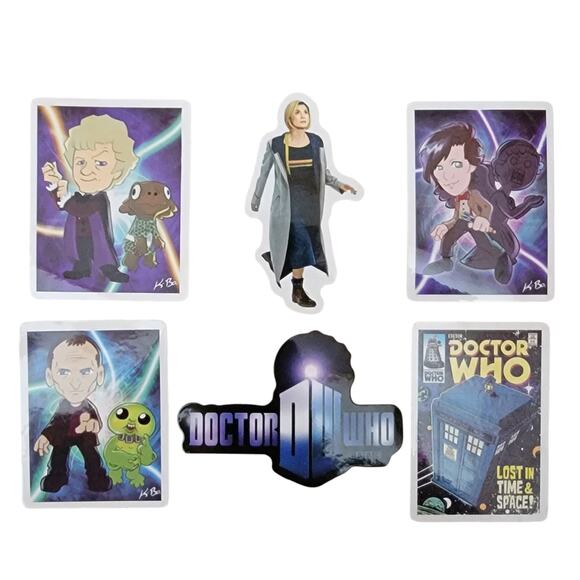 Doctor Who Stickers Lot 50 Stocking Stuffer Tardis Time Lord Daleks Whovian Gift - Picture 5 of 10